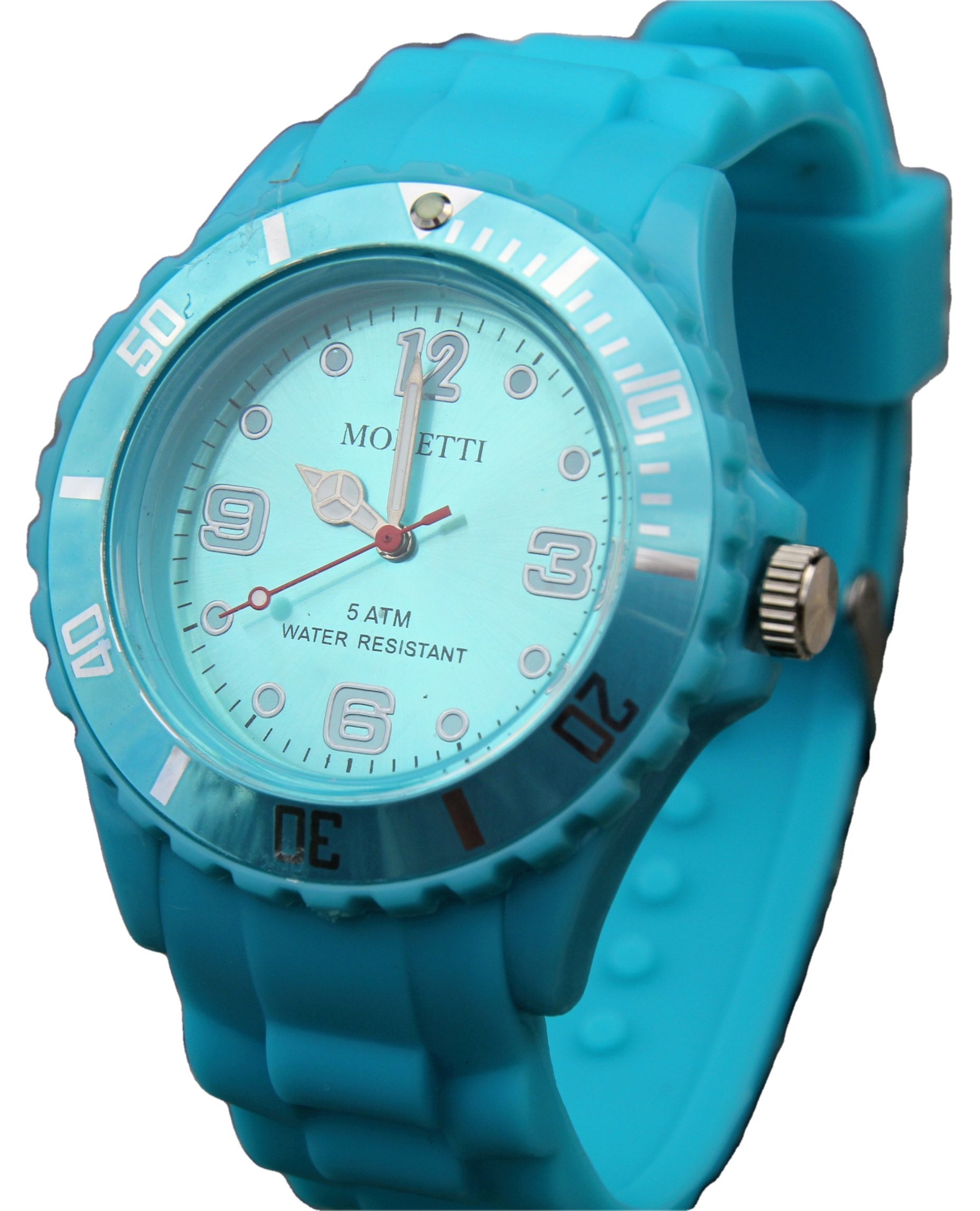 MONETTI Sporty quartz wristwatch for ladies, men and children - waterproof!