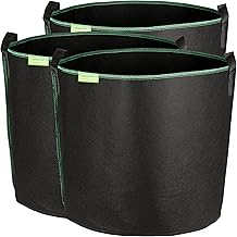 GardenMate 3-Pack 60 litres/16 gallons soft-sided plant pots – Grow bags with soft felt-like texture that promote air root pruning - GREENLINE