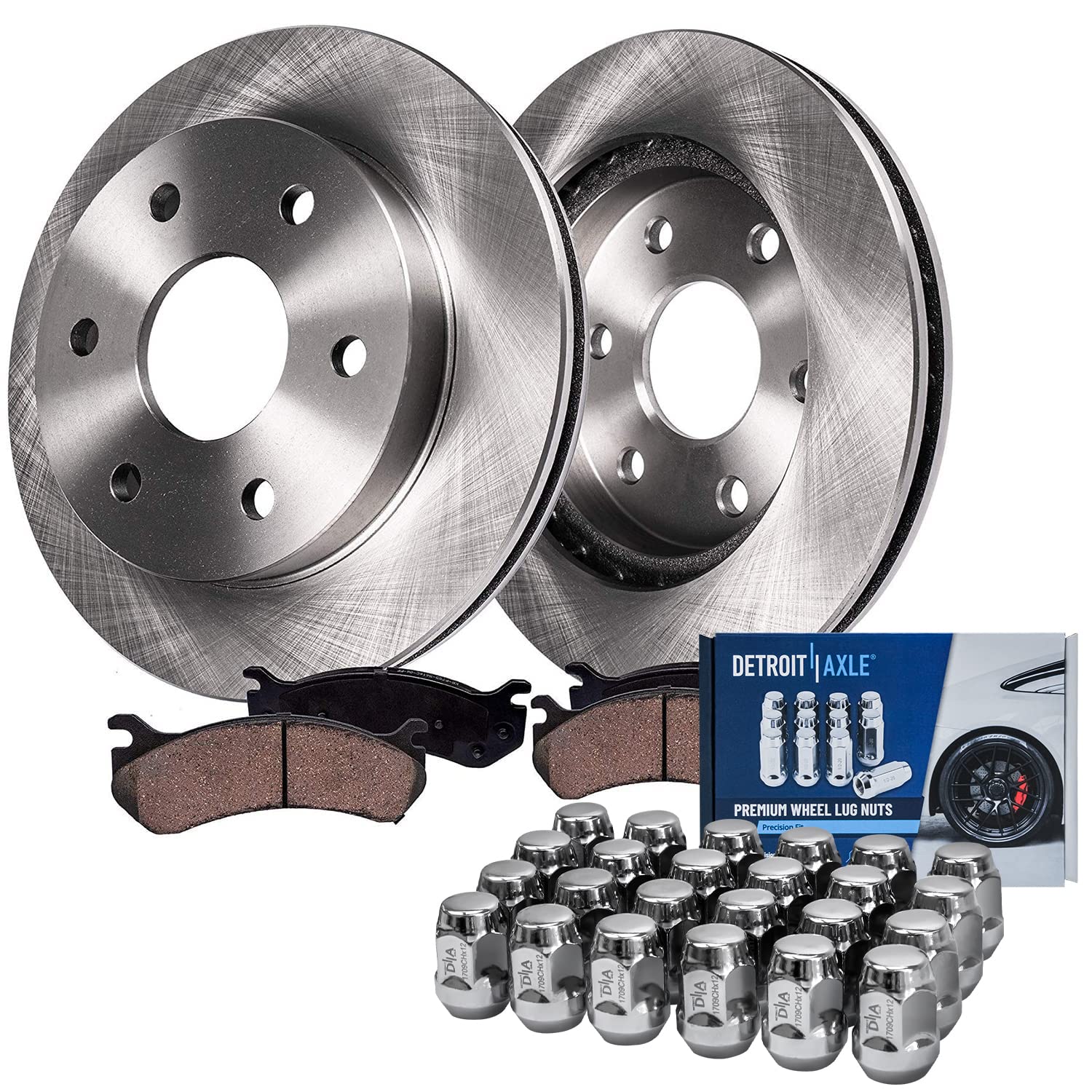 Detroit Axle - 4WD Front Brake Kit for Chevrolet GMC K1500 Suburban K2500