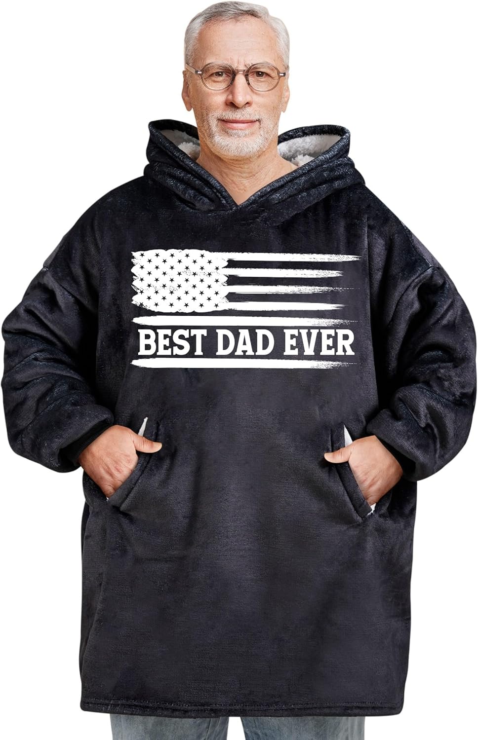 Dad Gifts Wearable Blanket Hoodie for Dad on Father's Day and Christmas