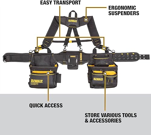 Miniatura 9 de DEWALT Funda de taladro para cinturón de herramientas, duradera, fácil acceso a herramientas (DWST540502)