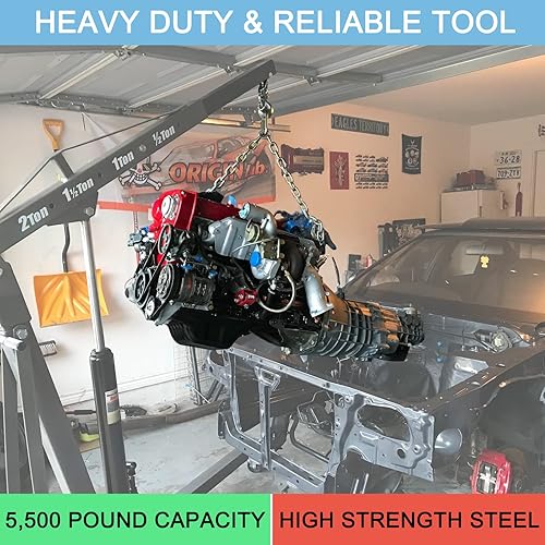 Miniatura 2 de Juego de 4 soportes de elevación 7100, 5,500 libras de capacidad para motor de soporte de elevación para uso con niveladores de carga y eslingas de
