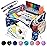 PILLANI Kids Travel Tray for Car - Car Seat Tray for Kids Travel, Road Trip Essentials Must Haves - Carseat Table Roadtrip Activities - Toddler Lap Desk Organizer for Airplane - Kids Travel Essentials