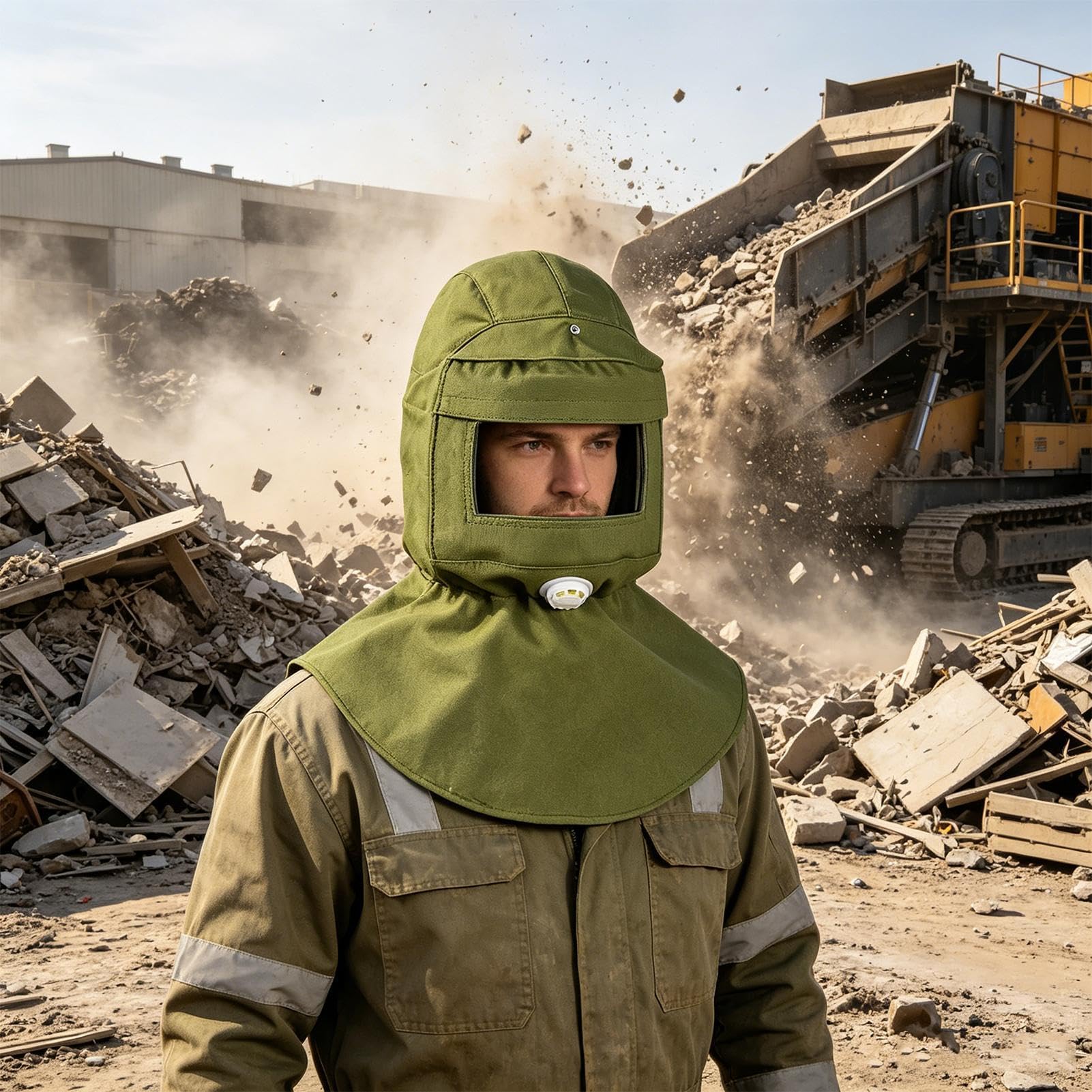 Generico Visiera Antiappannamento,Schermo di Sicurezza Anti-Appannamento,Protettore Facciale | Per Barriera Pelle E Capelli, Luoghi Incendio, Soccorso, Sopravvivenza E Avventura Outdoor