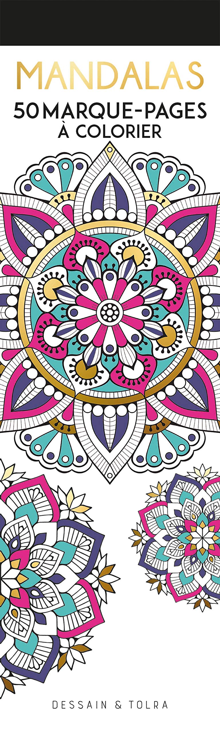 Marque-pages à colorier - Mandalas: 50 marque-pages à colorier