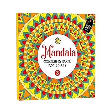 amazon basics Mandala Coloring Book for Adults | Relaxation and Creativity | Tear-Out Sheets Included (Dahlia) - image, photos