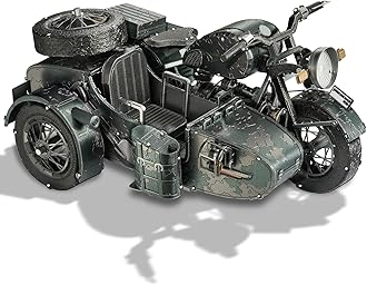 Piececool 3D Puzzles for Adults, Motorcycle with Sidecar Metal Model Building Kits for Family Time, Side Car DIY Assembling Arts and Crafts Best Birthday Gifts