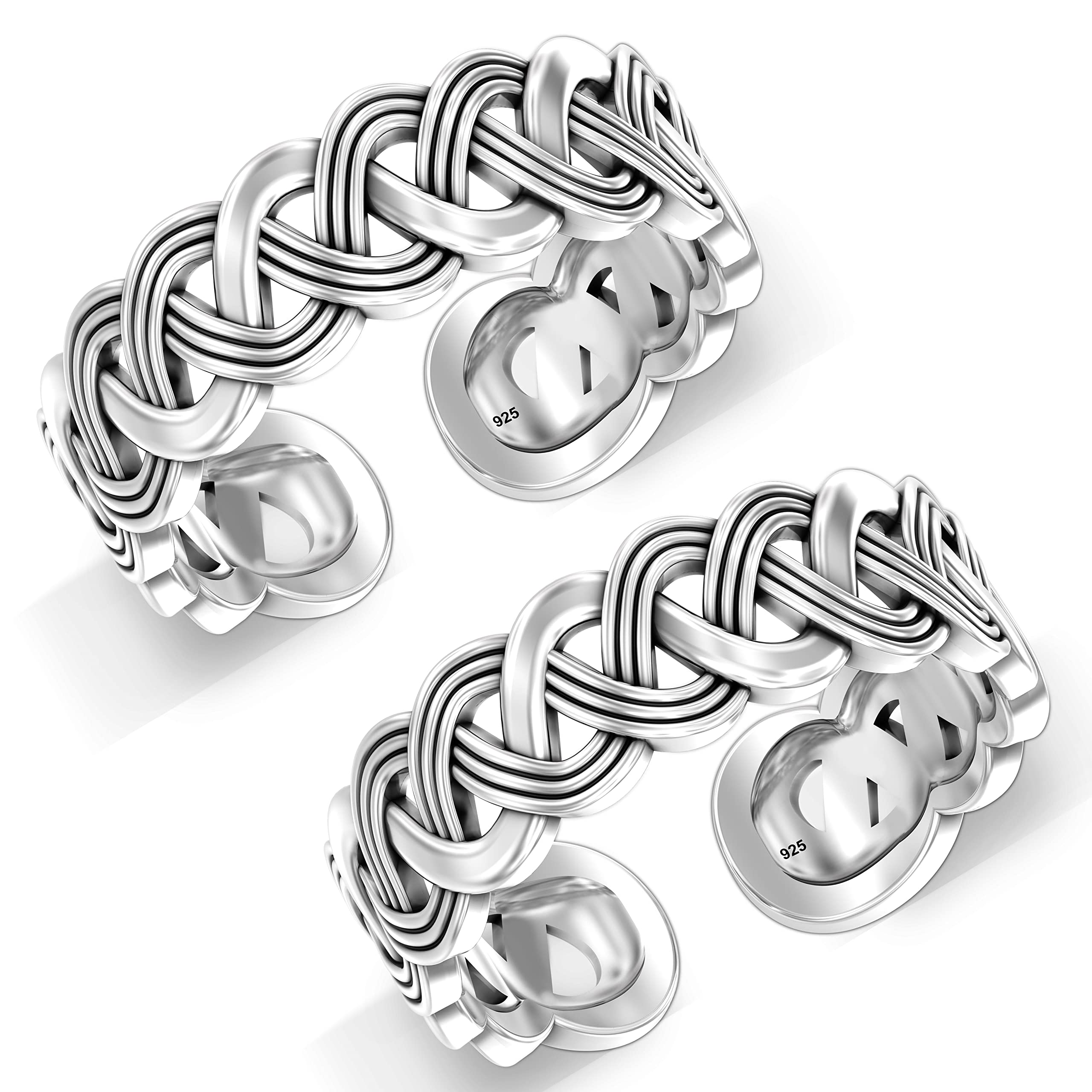 ACPL 925 Sterling Silver BIS Hallmarked Antique Oxidized Stylish Band Toe Ring Designs for Women (B0844PVSSR) Amazon Price History, Amazon Price Tracker