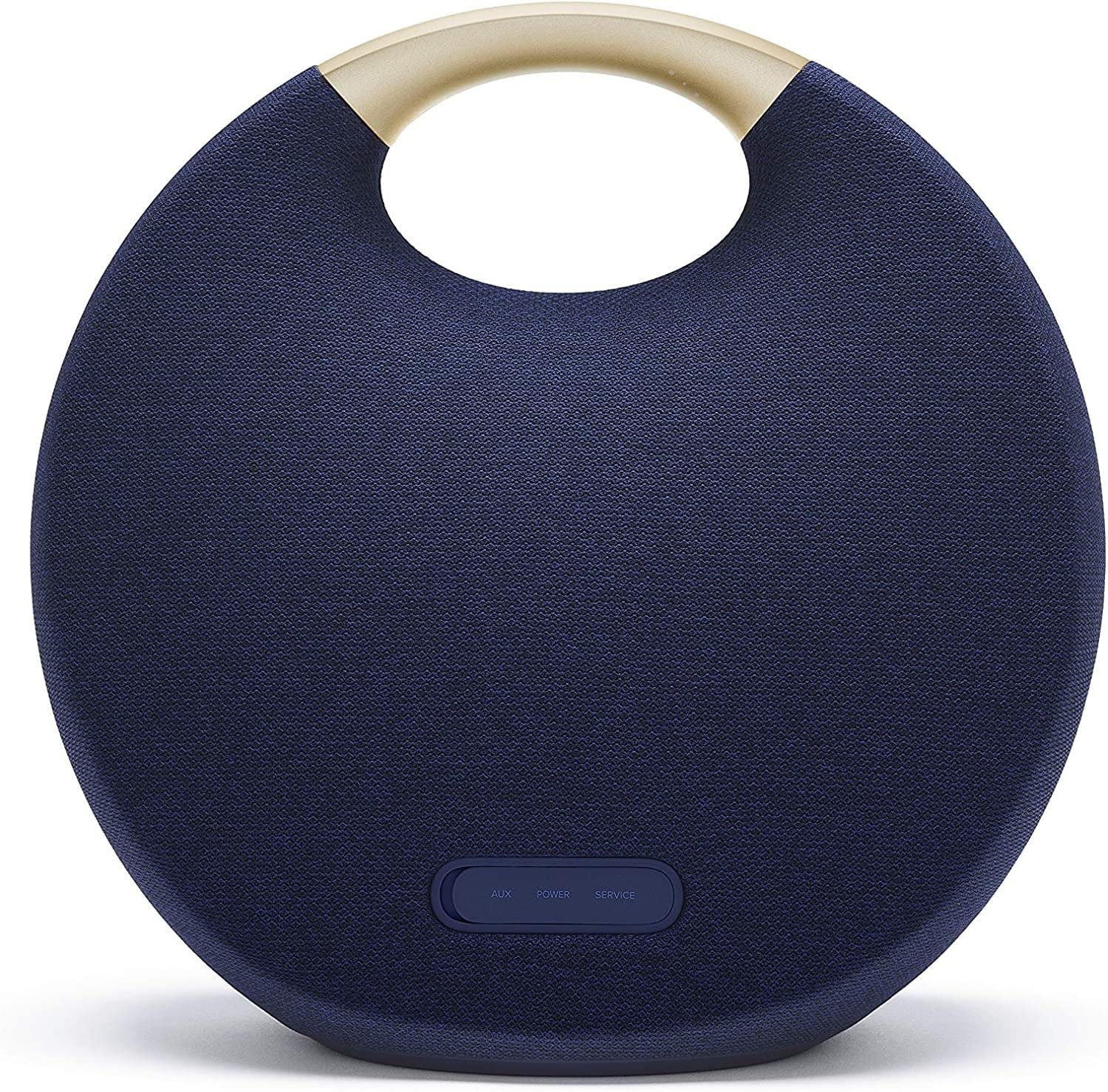 Harman Kardon Onyx Studio 6 - IPX7 Waterproof Wireless Bluetooth Speaker System w Rechargeable Battery Built-in Microphone Blue