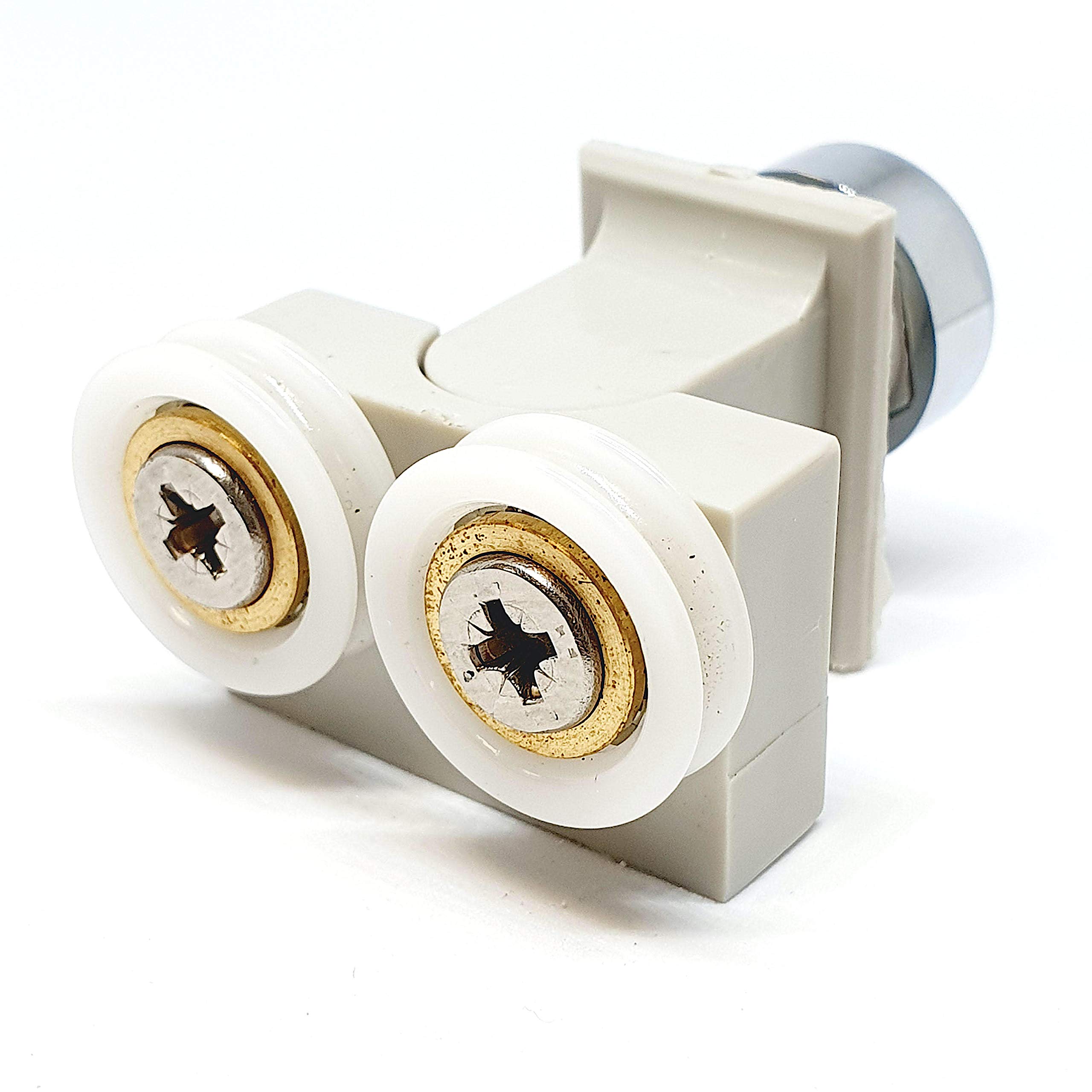 Shower Part Showerpart Top Double Shower Door Roller/Runner/Wheels Included Fixtures Diameter 19Mm Wheel Width 5Mm Shower Door Replacement Parts Rollers Lux1 Ft 1X