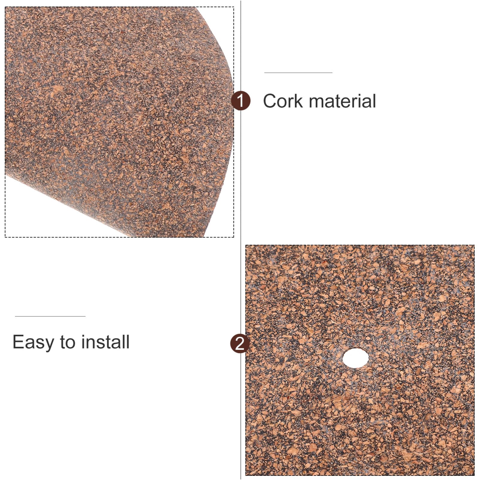 VICASKY Turntable Record Mat Vinyl Record Protective Pad Disc Protective Mat Supplies Cork Material