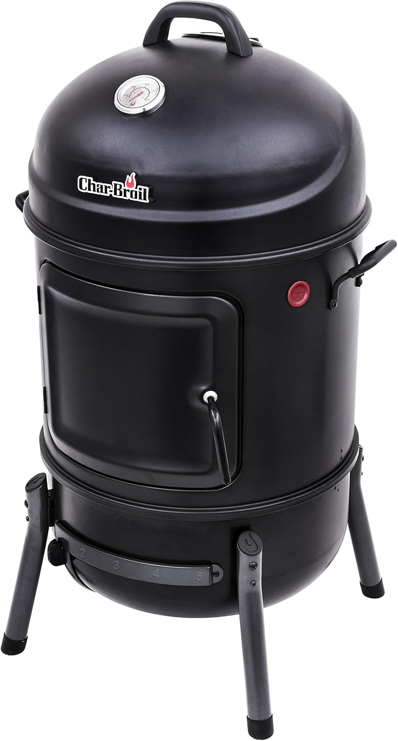 Char-Broil Bullet Charcoal Smoker, 20" : Patio, Lawn & Garden