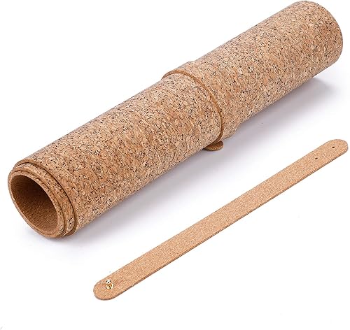 Miniatura 9 de Aelfox Tapete de escritorio de corcho y corcho, tapete de escritorio de oficina ecológico de doble cara, bordes cosidos, alfombrilla de mouse grande