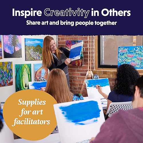 Miniatura 7 de Crafts 4 All Tableros de lienzo estirados para pintar, paquete de 12 lienzos de arte en blanco de 8 x 10 pulgadas, lienzo enmarcado para pintar con