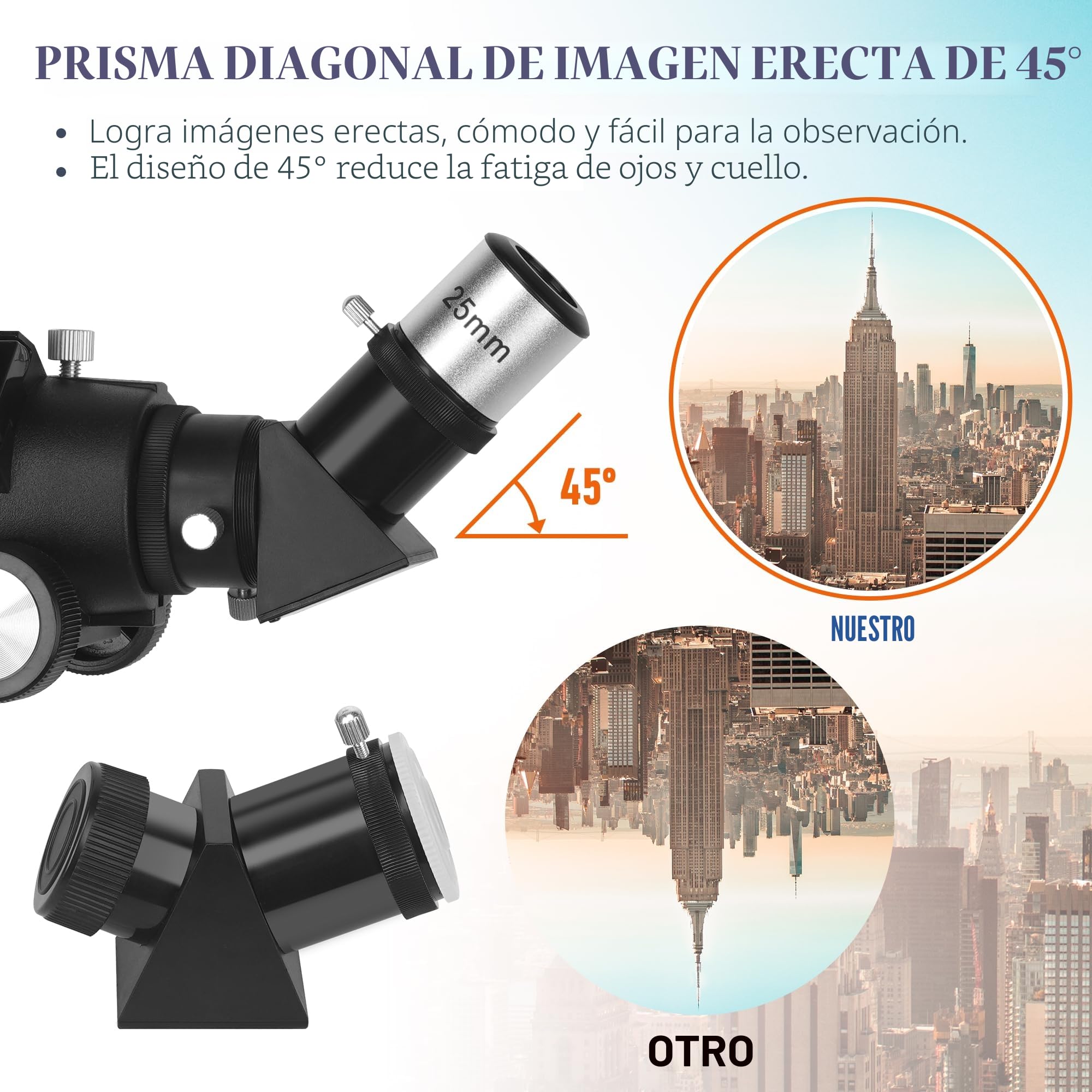 MEEZAA Telescopio, Telescopio Astronómico Adultos Profesional, 80mm Apertura 600mm Portátil Telescopios Refractor para Niños y Principiantes con Trípode, Adaptador Teléfono y Bolsa, Observer la Luna