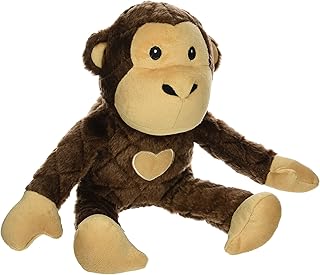 MIGHTY- Safari Monkey-Brown- Squeaker-Multiple Layers. Made Durable, Strong & Tough. Interactive Play Dog Toy (Tug, Toss & Fetch). Machine Washable & It Floats.