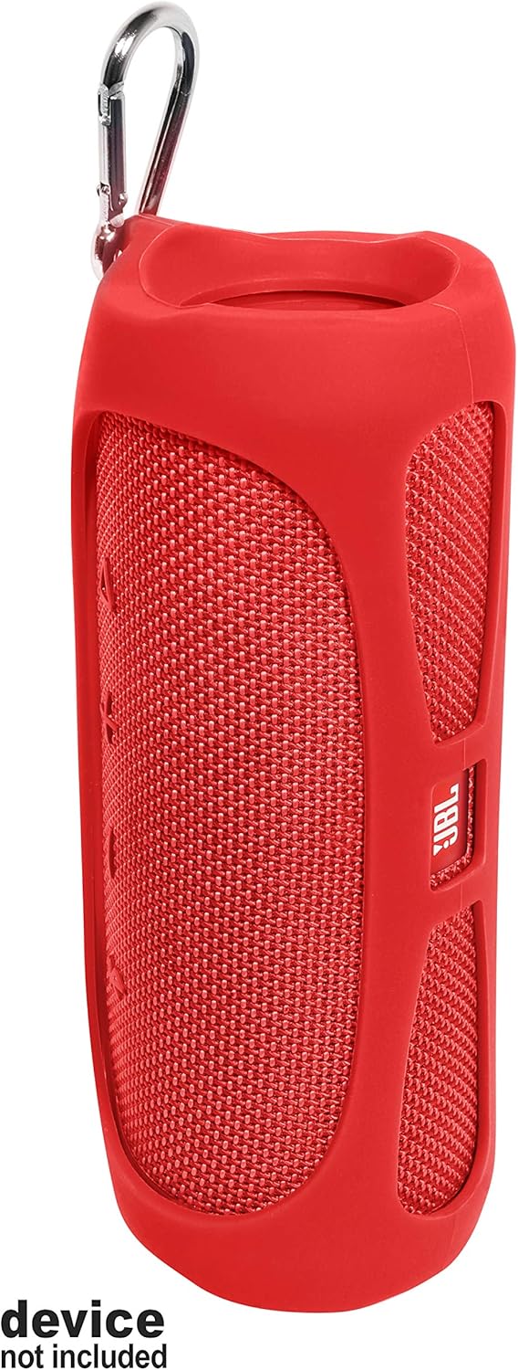 getgear Silicone Cover Sleeve for JBL Flip 4 Waterproof Portable Bluetooth Speaker, Customized Design Skin Portable Protection Solution, Best Matching in Shape and Color (Red) - Image 3