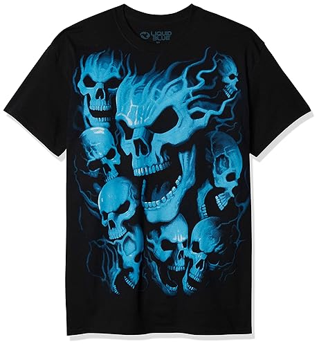 Liquid Blue Men's Vampire Skulls T-Shirt