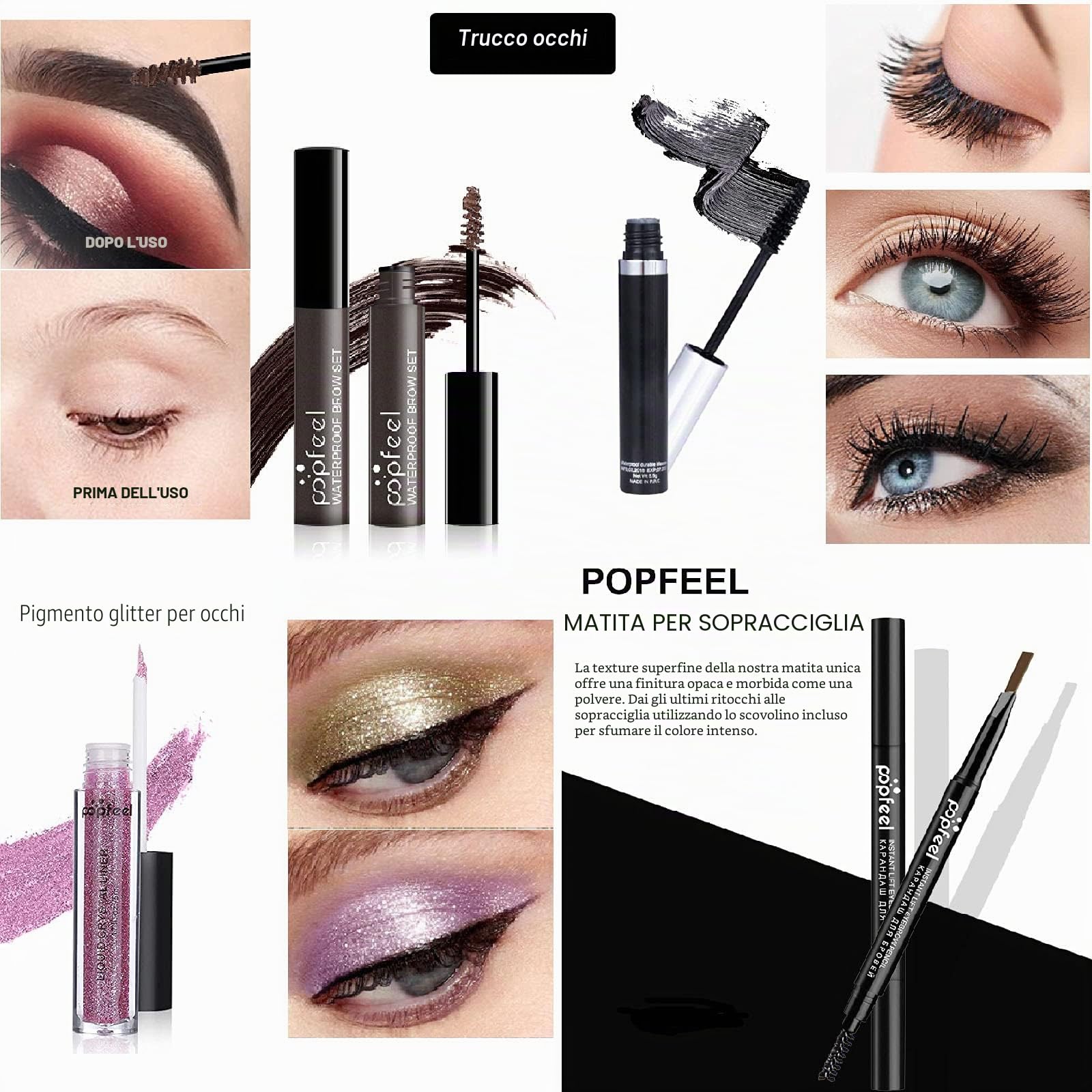 Kit per Trucco Completo, 28 Pezzi Cosmetico Valigetta per Principianti con Ombretti Correttore Rossetto Lucidalabbra Fard ecc - Sorpresa Regalo Trousse di Trucchi, per l'uso quotidiano e viaggio#4