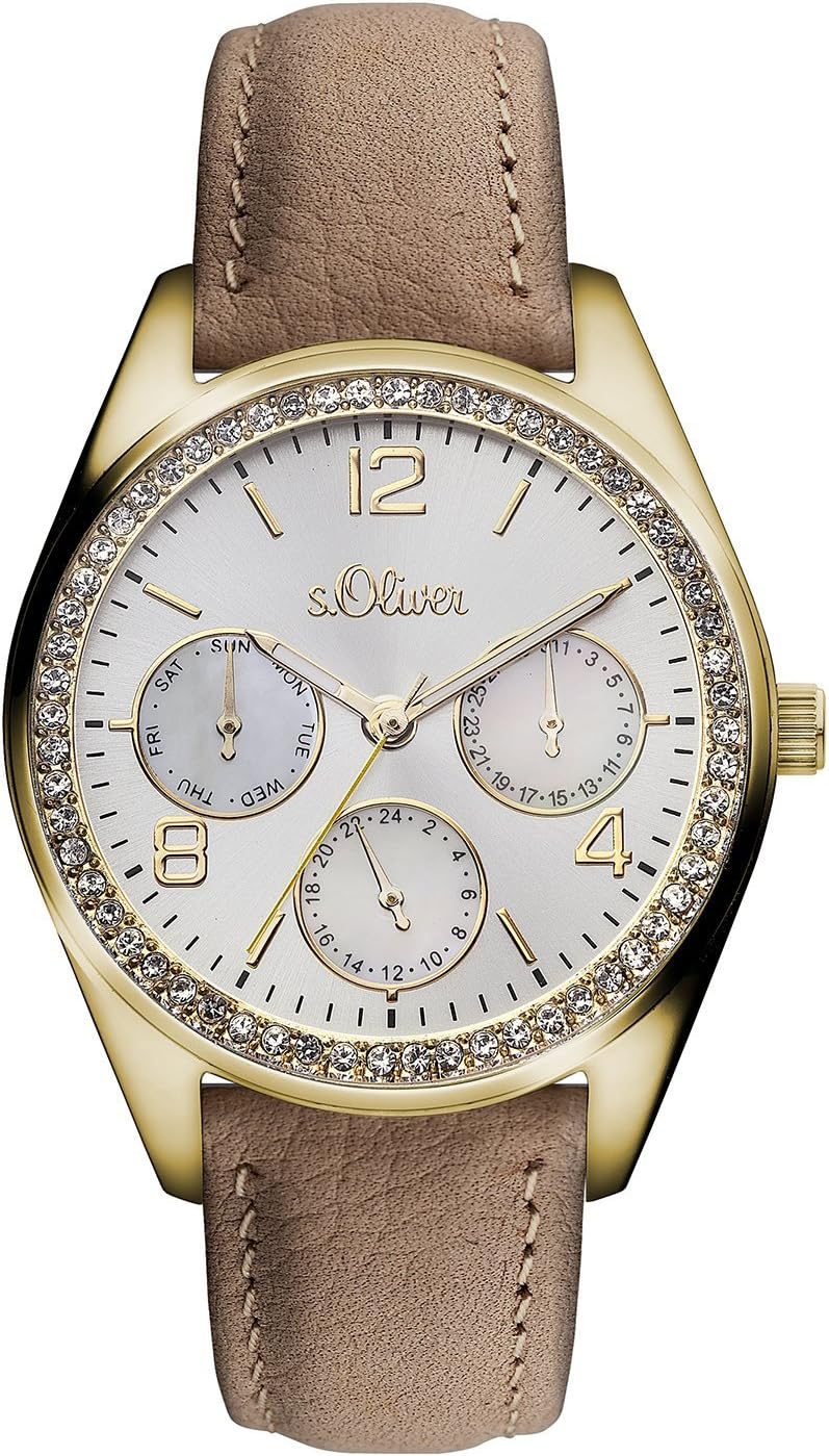 S.Oliver Mädchen Armbanduhr - Blumen Design Quarzuhr Für Mädchen