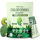 Chlorophyll Powder – 100mg Liquid Clorofila for Drinking – Natural Herbal Detox Supplement – Supports Gut & Breath – Chlorophyll Water Formula – 10g x 30 Packets