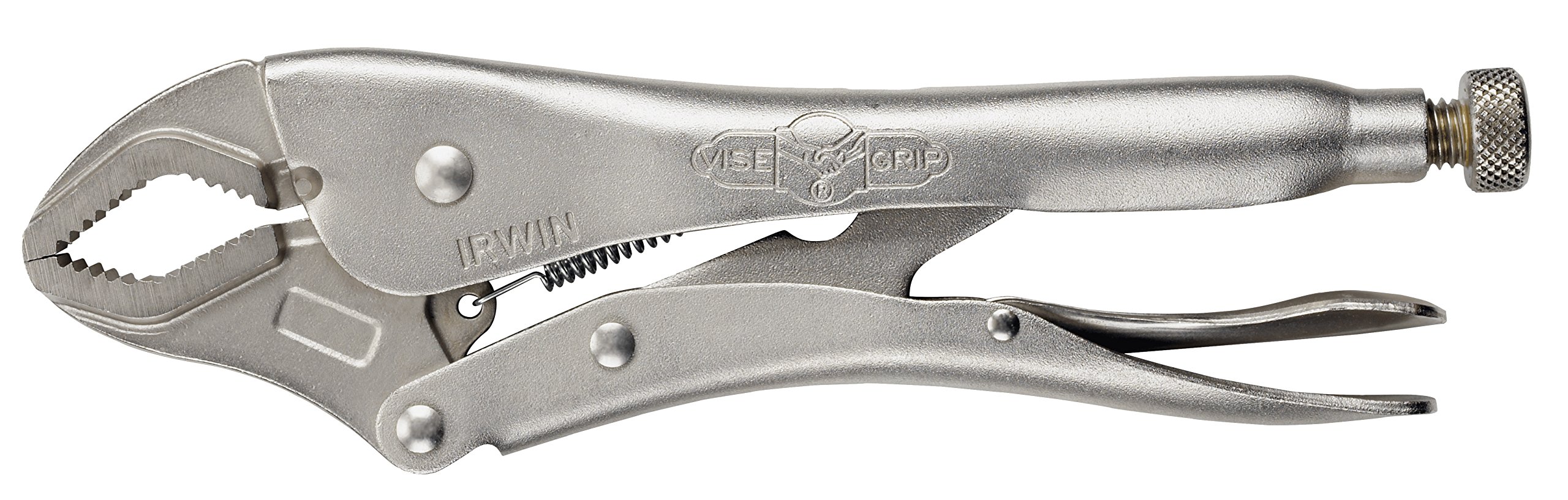 Irwin 10508019 Vise-Grip Original Pince-Etau avec Mâchoire Courbe, Argent, 125 mm