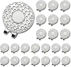 24 peças de clipes magnéticos para chapéu de golfe, suporte de marcador de bola para luvas de golfe, chapéus, bolsas, bonés, viseira e cinto