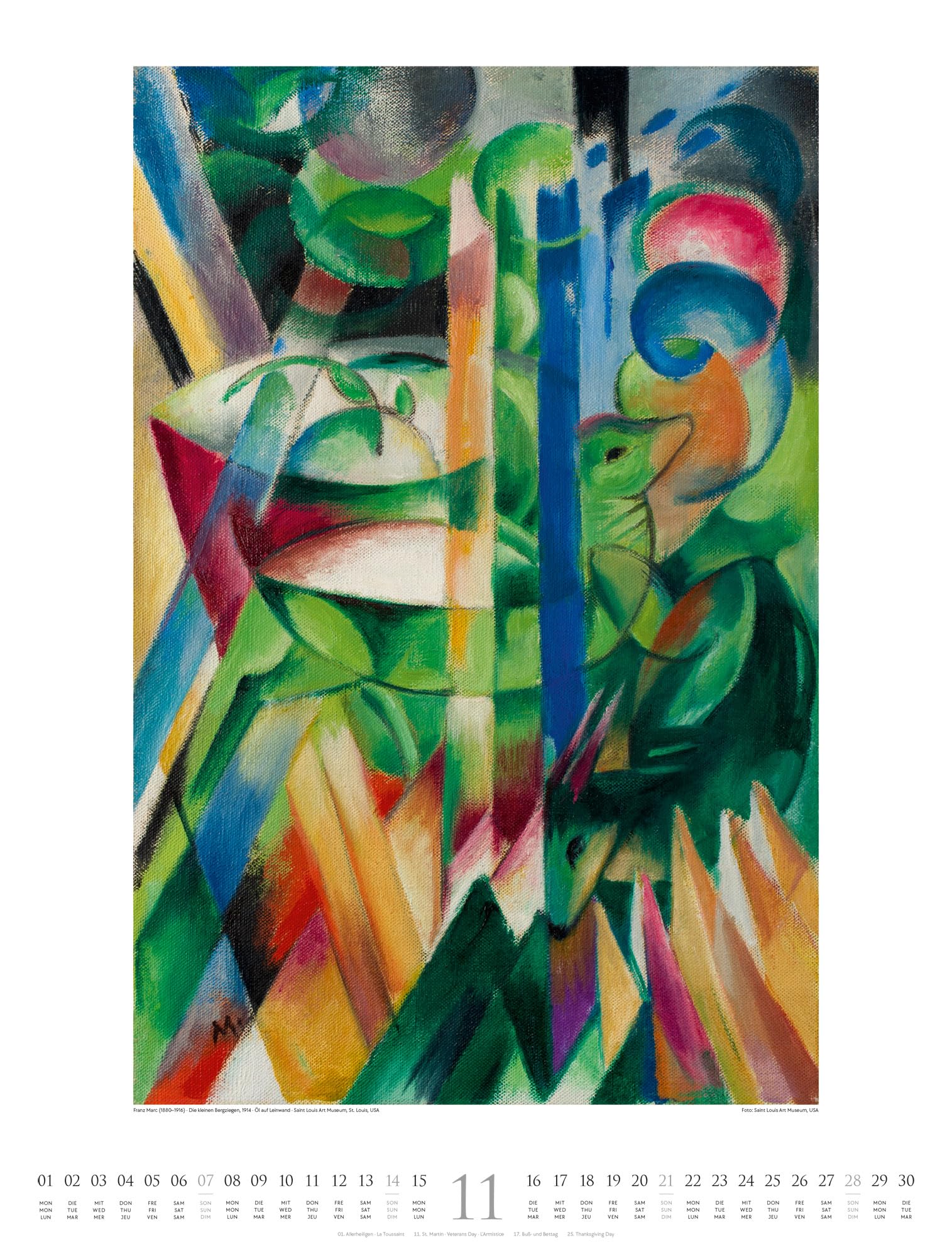 Der Blaue Reiter Kalender 2027 | Aufbruch in die Moderne: Farbintensiver Kunst-Kalender im großen Hochformat (50x66 cm) | Expressionismus