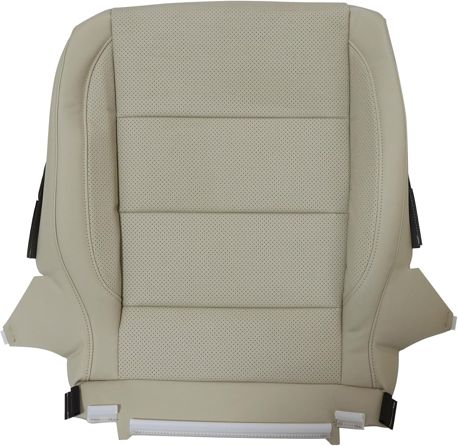 GXARTS Driver Side Bottom Leather Seat Cover Perforated Tan Left Compatible with Volkswagen Jetta 2006 2007 2008 2009 2010