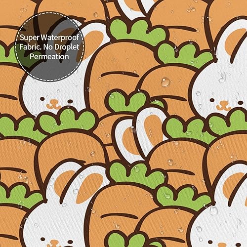 Miniatura 6 de Cartoon Rabbit Carrot Plastic Shower Curtain Liner 60x72in Extra Long Shower Curtains for Bathroom Clearance Set with Hooks Cortinas De BañO,