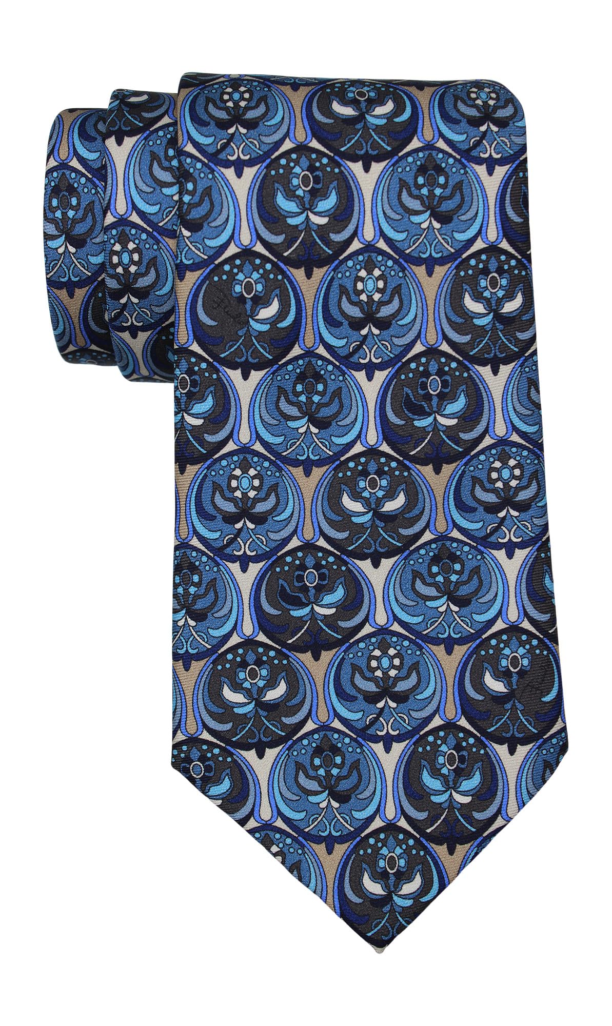 EMILIO PUCCI Emilio pucci マルチカラー フラワー 芸術的なネクタイ, マルチカラー, MD