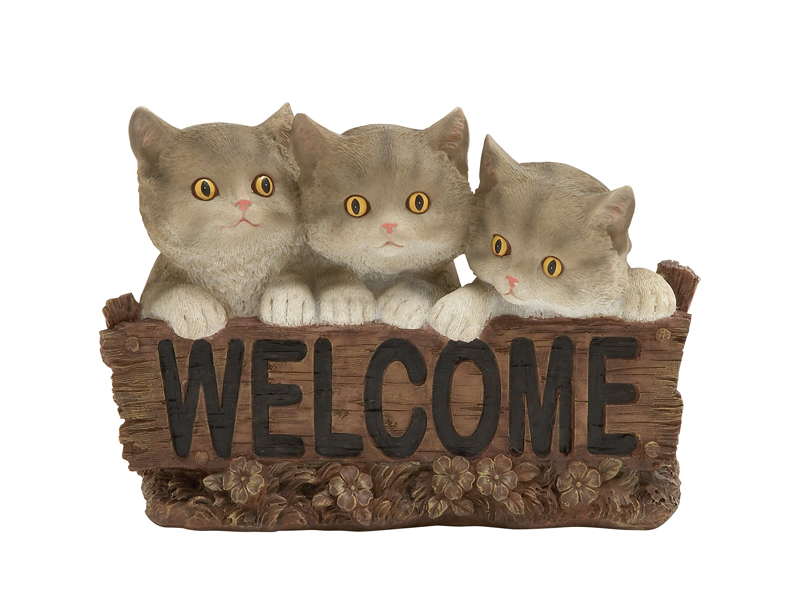 Décoration chat welcome Deco 79 53530 plaque murale intérieure et extérieure