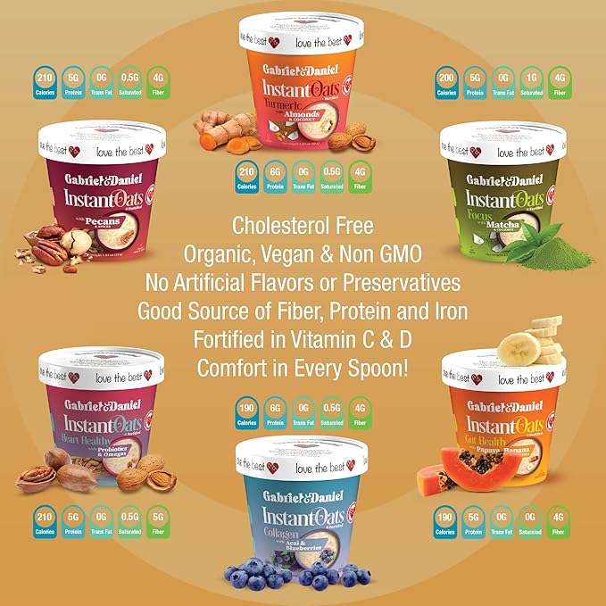 Avena Instantánea Orgánica Gabriel & Daniel - Pack de 6 Sabores miniatura 5