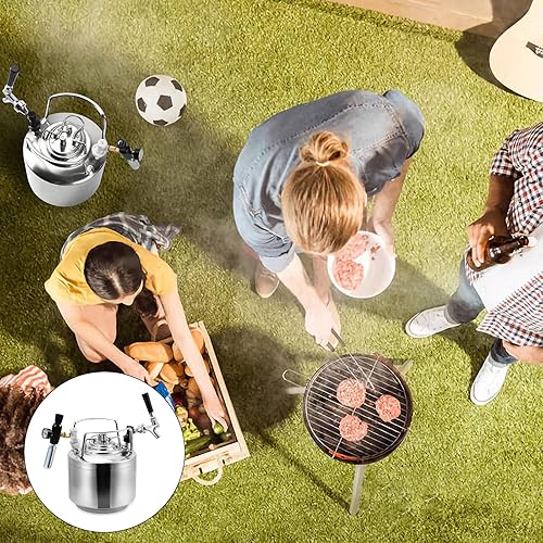 Miniatura 13 de MRbrew 2 pares de postes de barril de bloqueo de bola, acero inoxidable 304 Homebrew 19/32 pulgadas -18 Co2 gas kegerator cerveza líquida Cornelius