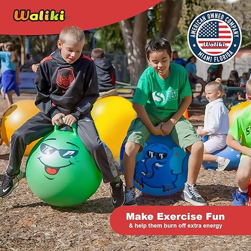 Miniatura 7 de WALIKI Bola de tolva para niños  Pelota de hippity hop  Bola de salto  Bola de terapia  Verde (Edad 3-6 (18 pulgadas17.7 in)