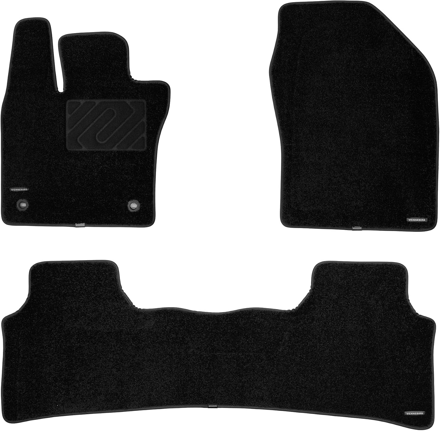 WENNEBIRD Superior Carpet Floor Mats for 2023-2026 Toyota Prius, 0.6-Inch Ultra-Thick, Noise-Reducing, All-Weather Waterproof Anti-Slip – 3-Pc Set