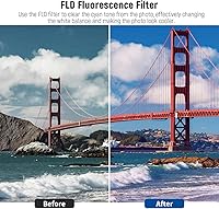 Vista 4 de NEEWER Paquete de filtro ND de 82 mm y accesorios para lentes, kit de filtros ND2 ND4 ND8 UV FLD CPL con tapa de lente