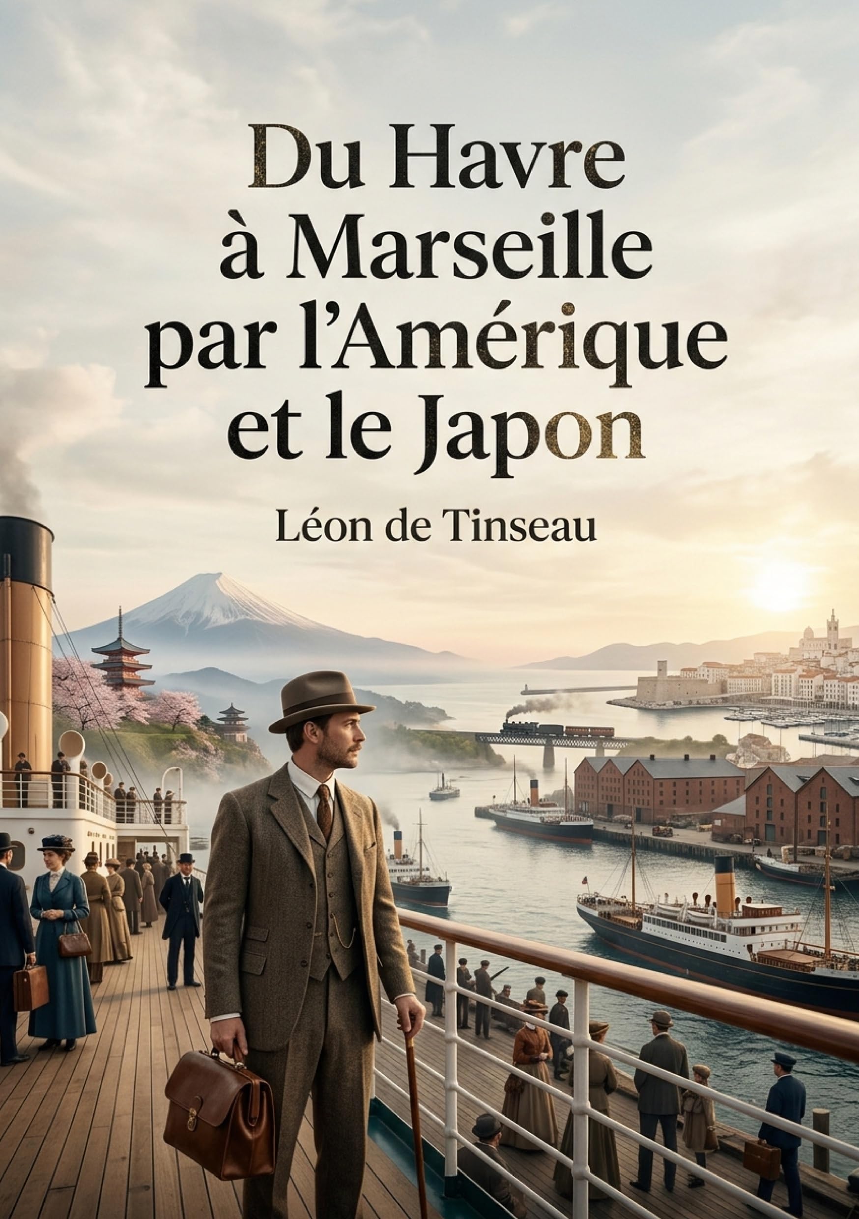 Du Havre à Marseille par l'Amérique et le Japon: Un voyage à travers l'Amérique et le Japon, reliant Le Havre à Marseille.