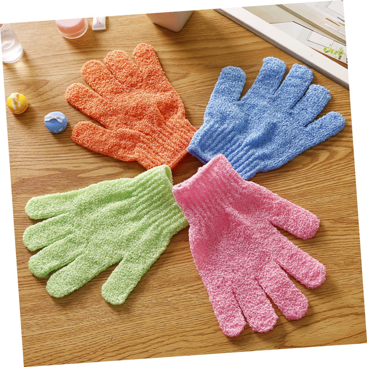 Beavorty 15pares Guantes Exfoliantes De Baño De Dedos Para y Sauna Guantes De Cuerpo Unisex Para Exfoliación Profunda y Masaje De Mezcla De