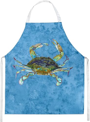 Caroline's Treasures 8656APRON - Delantal de cangrejo para cocinar, hornear, manualidades, jardinería para adultos, mujeres y hombres, unisex,