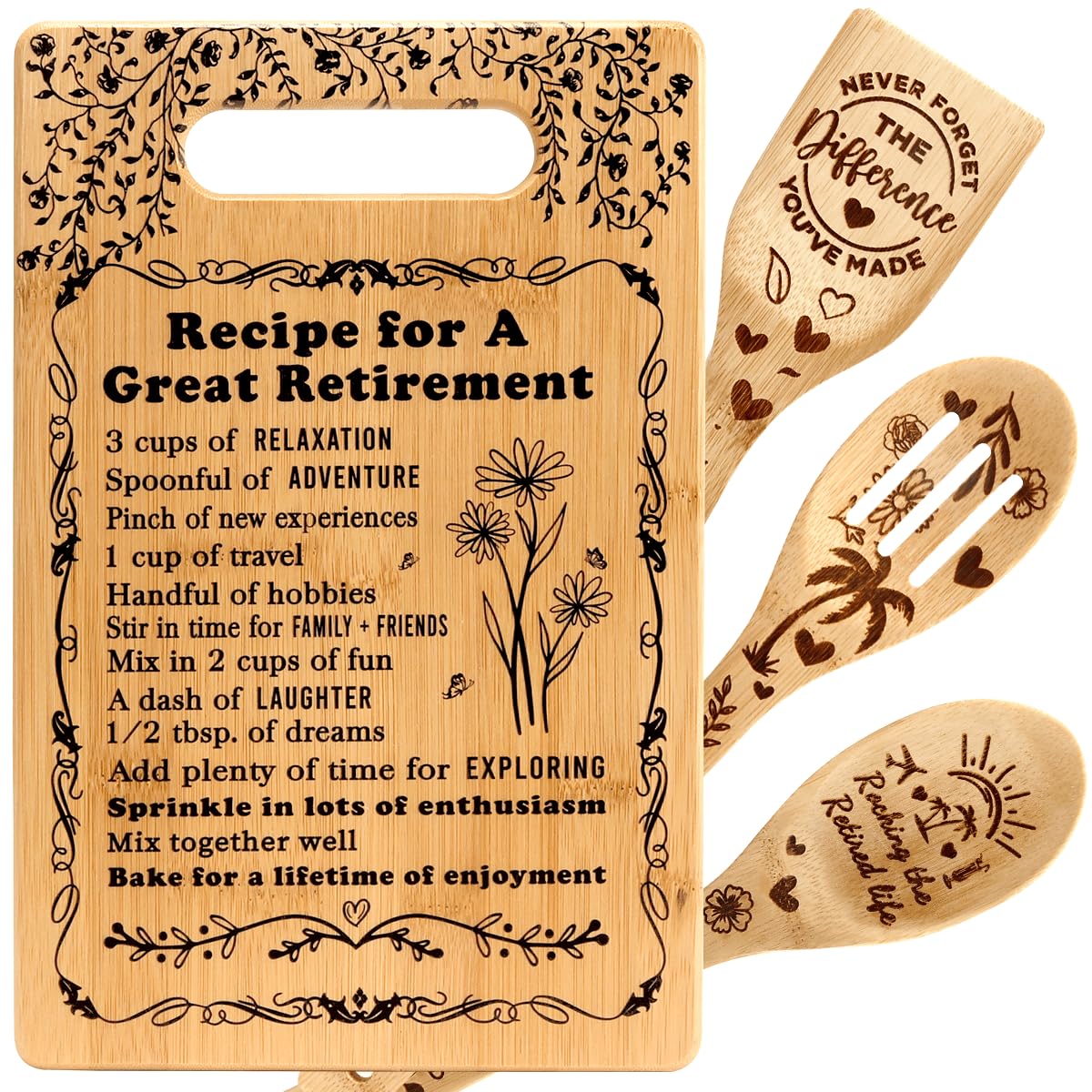 Retirement Gifts for Women Happy Retirement Cutting Boards