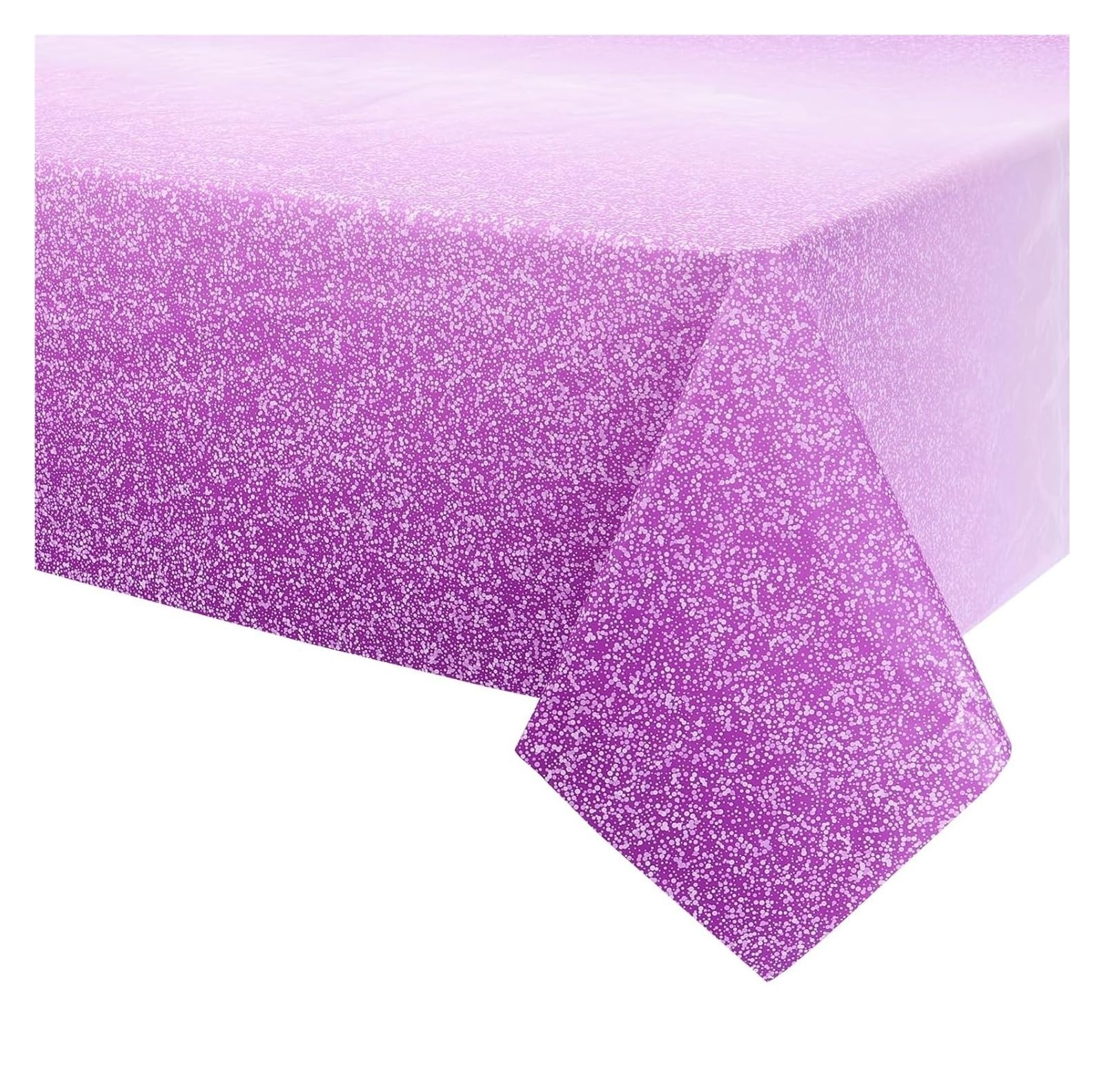 EKalgretrA Sequin Tablecloth Glitter Plastic Tablecloth Waterproof Gradient Sequin Cover for Birthday Wedding Decor 54x108 Inch(Ombre Purple,3Pcs)