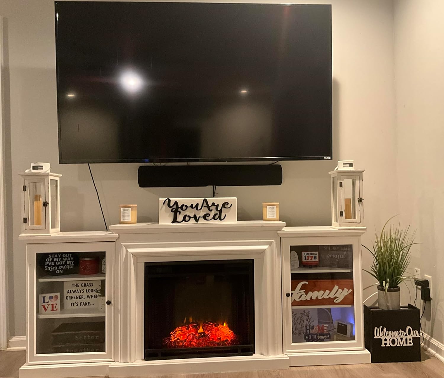 Decorative You are Loved White/Black Video Game/Cable Box Cover