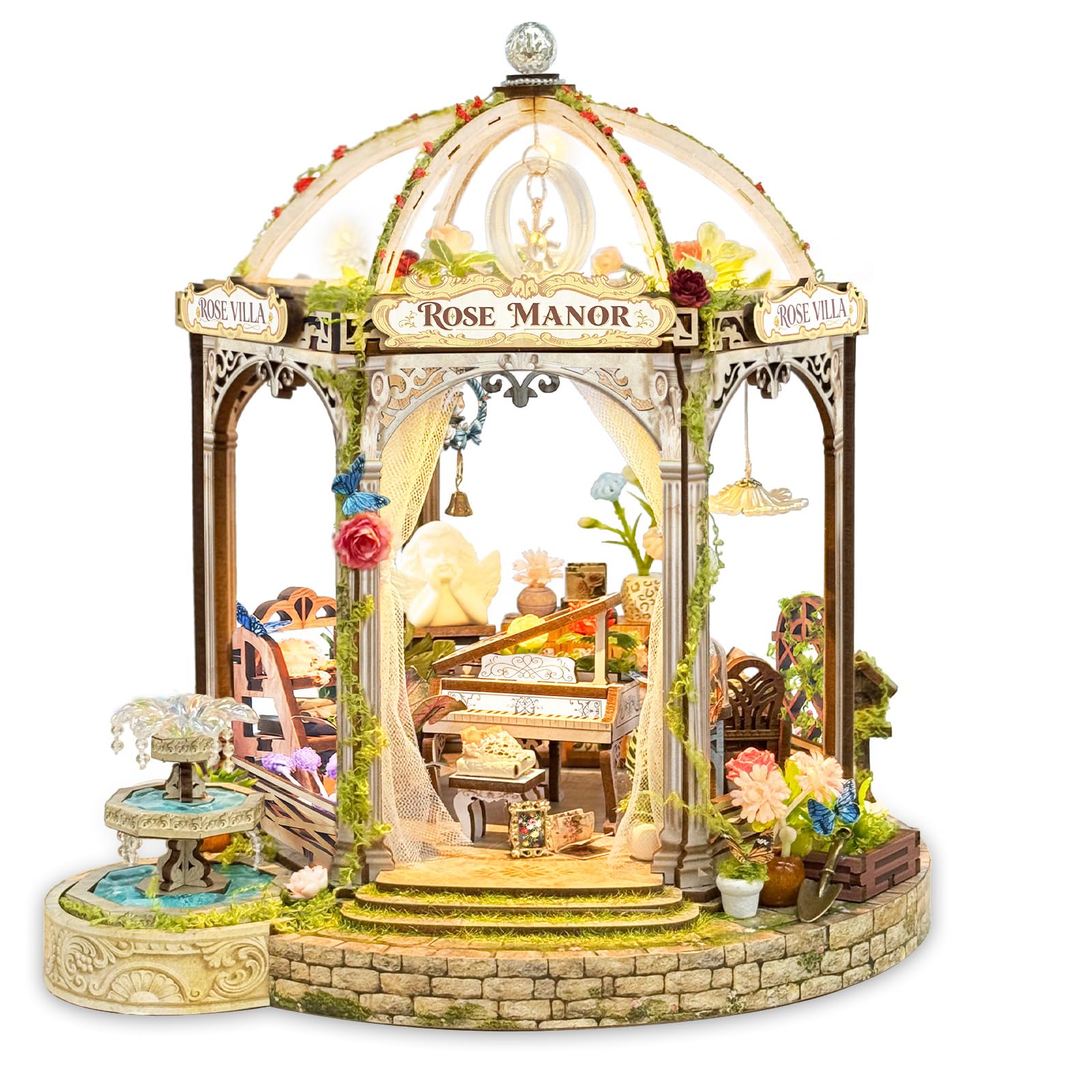DIY Miniature House Kit, Rose Manor Book Nook for Adults โ image 1