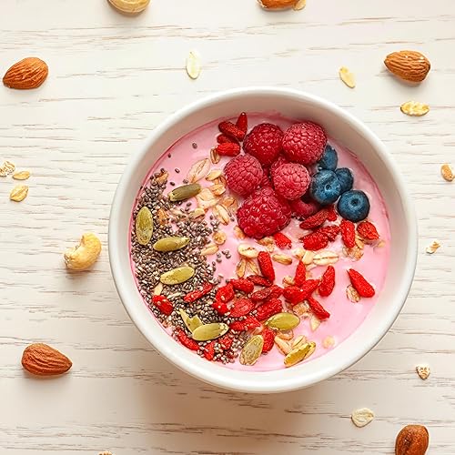 Miniatura 5 de Yupik Bayas de Goji Secas Orgánicas, 2.2 lb (35.2 oz), Sin Gluten, Sin OGM, Veganas, Frutas Secas, Bayas de Lobo, Sin Sulfitos, Superalimento, Alto