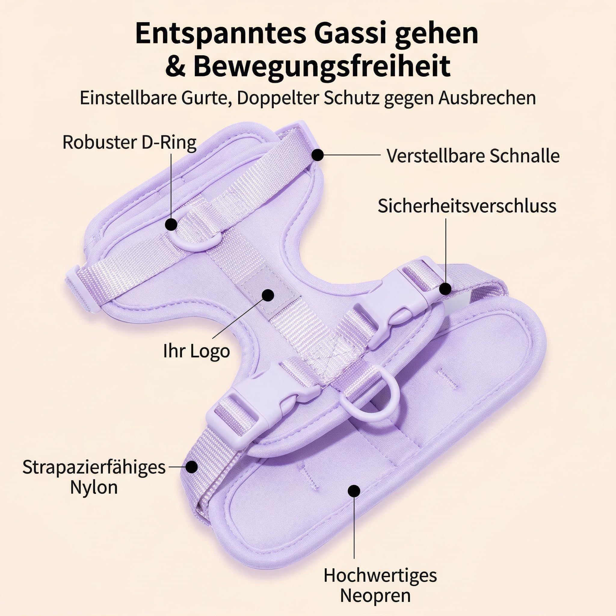 Welldog WalkKit 2.0, 4-in-1 Hundegeschirr Set Verstellbar No Pull Hundegeschirr mit Hundeleine Halsband Kotbeutelspender Atmungsaktiv Ergonomisch für kleine mittlere große Hunde
