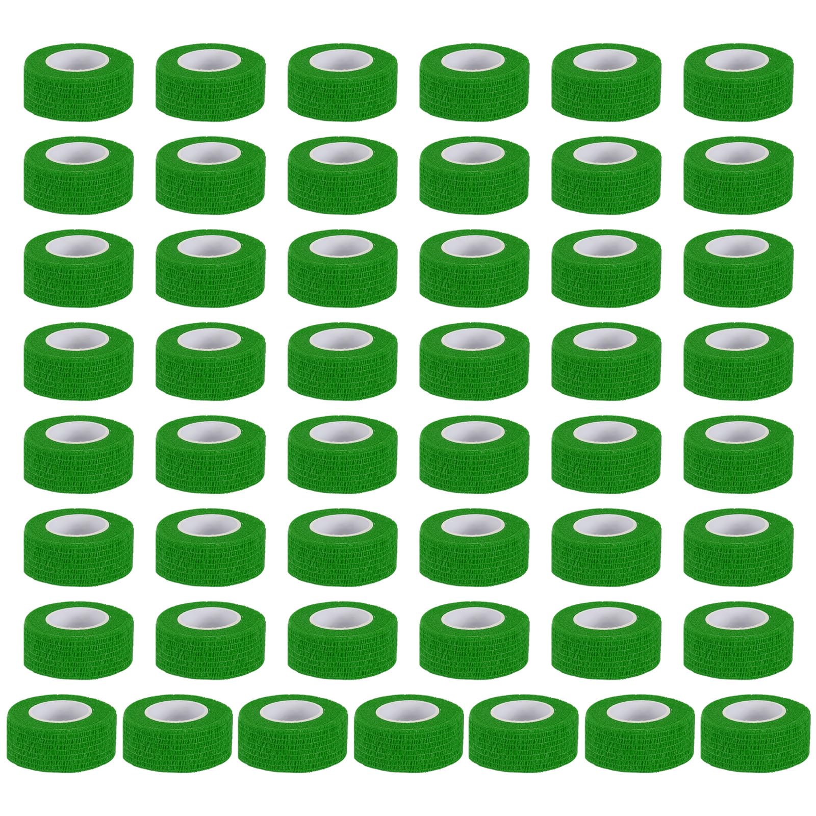PATIKIL Self Adhesive Bandage Wrap 177" x 1", 50 Pcs Elastic Self Adherent Self Breathable Wrap Tape for Sport Stretch Athletic Wrist Ankle Outdoor Tape, Emerald Green