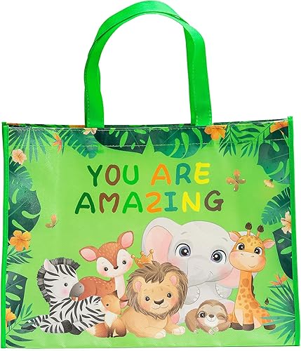 Miniatura 1 de Loveinside Bolsas grandes de regalo recicladas con asas, bolsa de regalo reutilizable para fiestas de cumpleaños para niños, bolsa de compras  16 x
