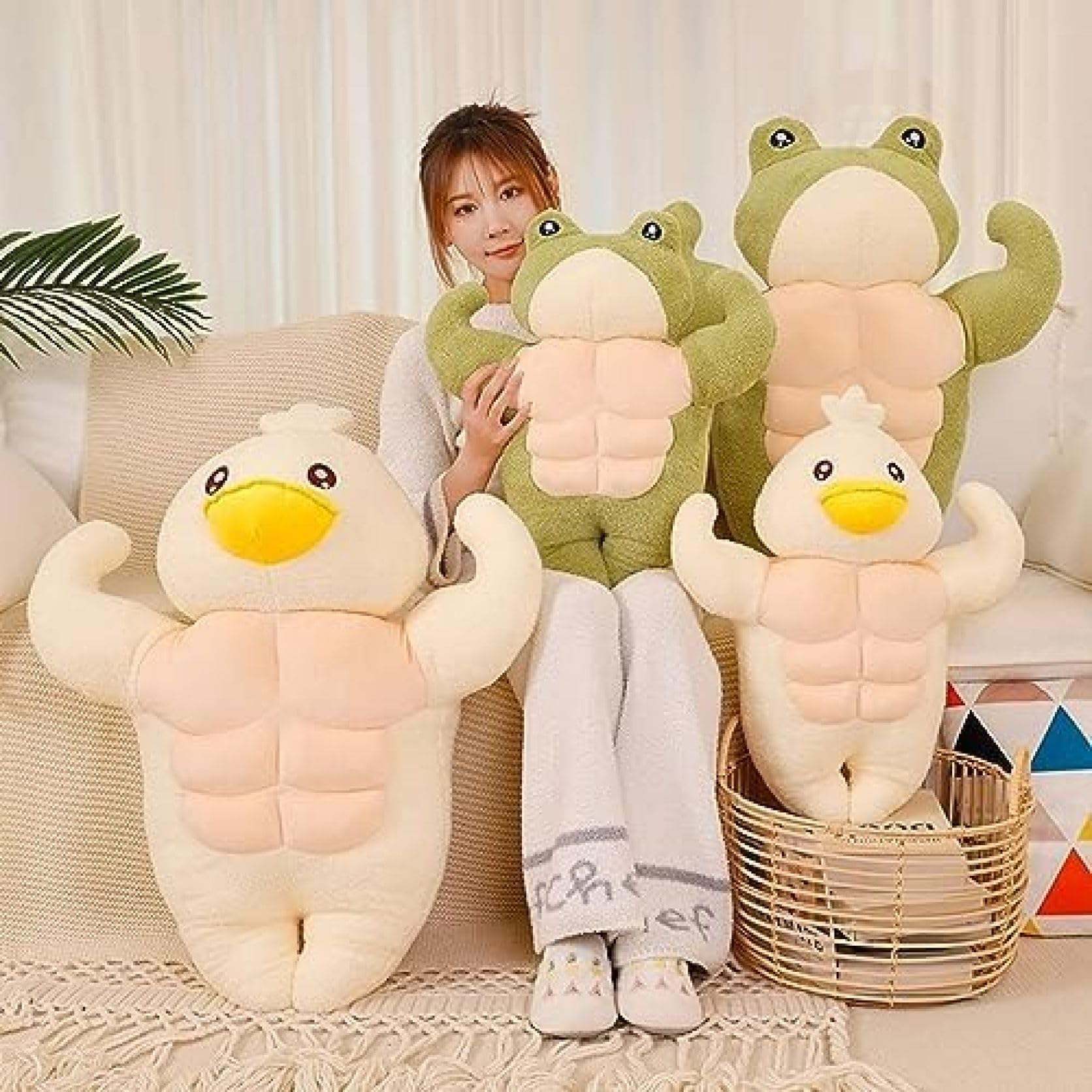 Amazon.co.jp: 抱き枕 ぬいくるみ アヒル 抱きまくら だきまくら