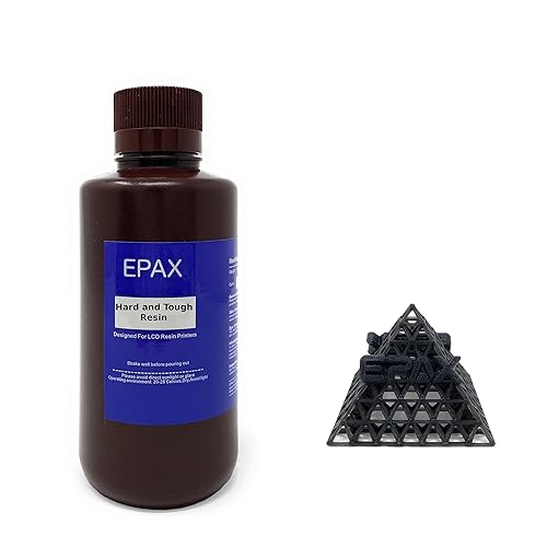 EPAX Impresora 3D de resina dura y resistente para impresoras 3D LCD DLP SLA Resina, 35.27 oz Negro